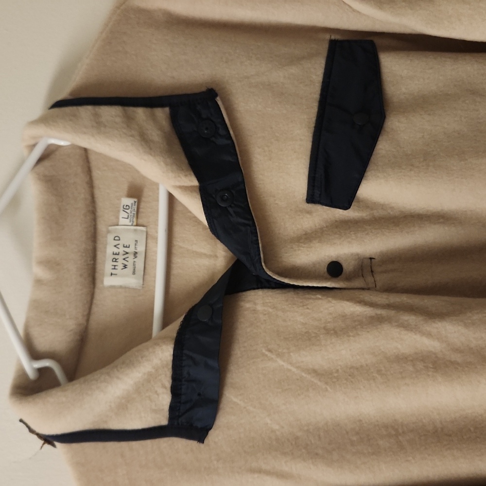Thread Wave size L Oatmeal button placket - Picture 3 of 7